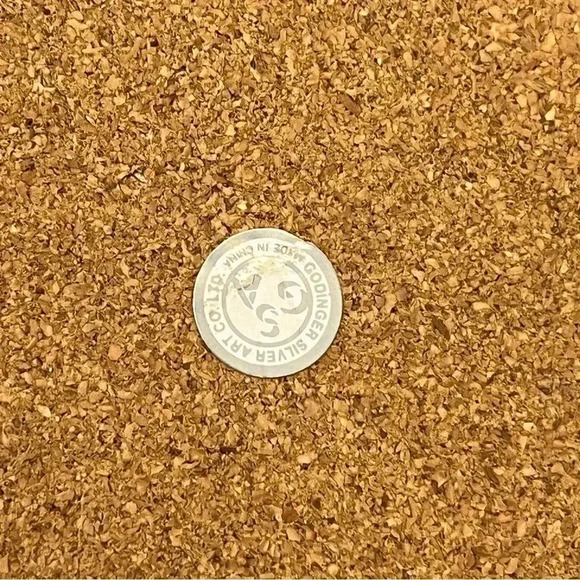 Silver Plated Palm Tree Design Marble Cheese Board and Knife - Picture 5 of 7